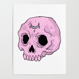 Witchy Skull Poster
