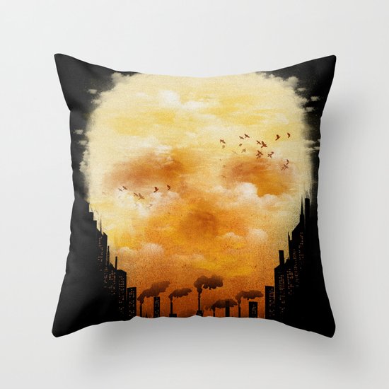 Polluted Promises Throw Pillow