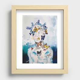 watercolor poster  Recessed Framed Print