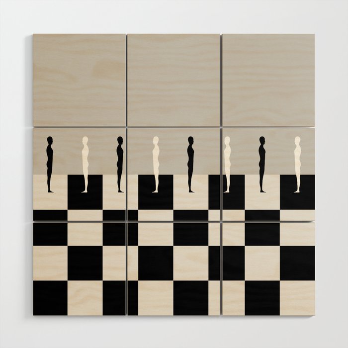  The Chessboard Wood Wall Art