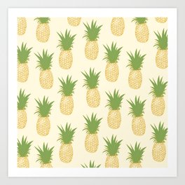 Pineapple Gold Art Print