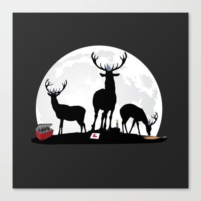 Stag Party Canvas Print