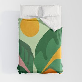 Things Are Looking Up / Tropical Greenery Duvet Cover