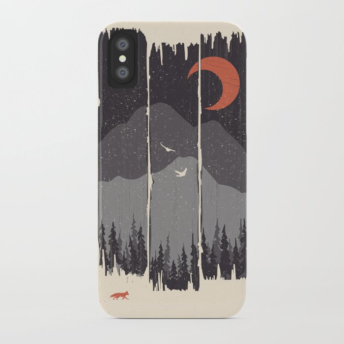 winter mountain weather... iphone case