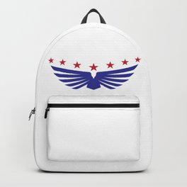 American Eagle  Backpack | Eagle, American, Patriotic, 4Thofjuly, Americanflagcolors, Graphicdesign, White, Boldeagle, Americanflag, Flag 