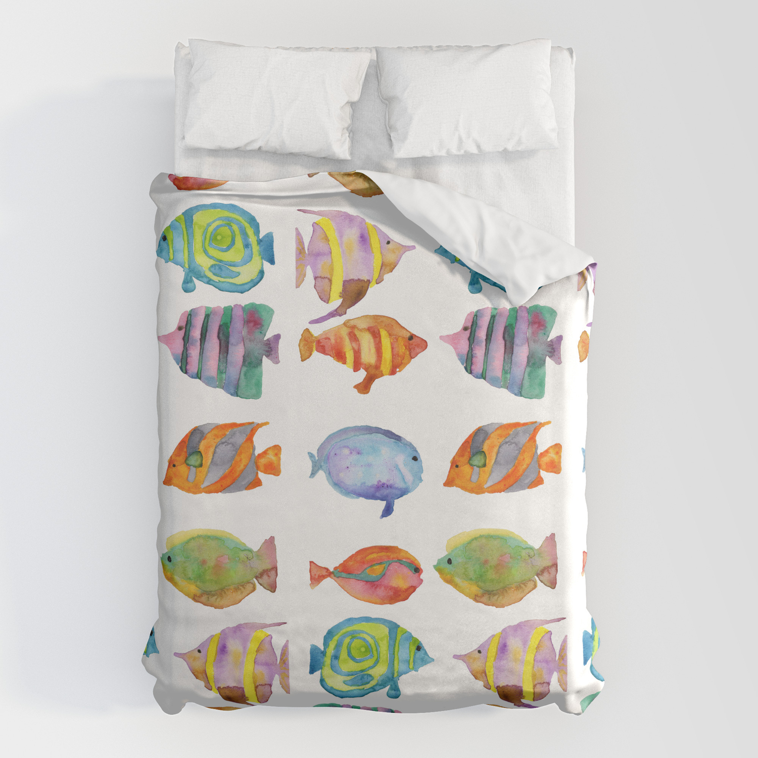 tropical fish duvet cover