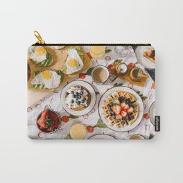 breakfast of champions #society6 #decor #buyart Carry-All Pouch | Photo, Table, Color, Eat, Vegetarian, Red, Viewfromabove, Colorful, Vegan, Healthy 