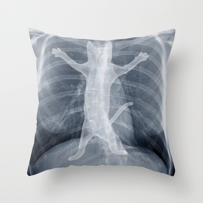 x-ray Throw Pillow