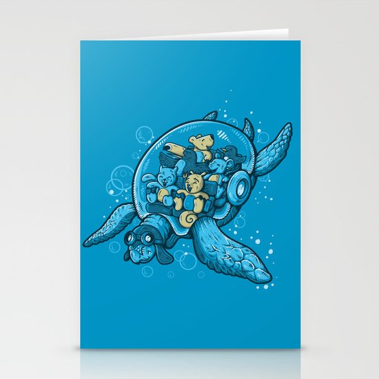 FLYING DEEP Stationery Cards
