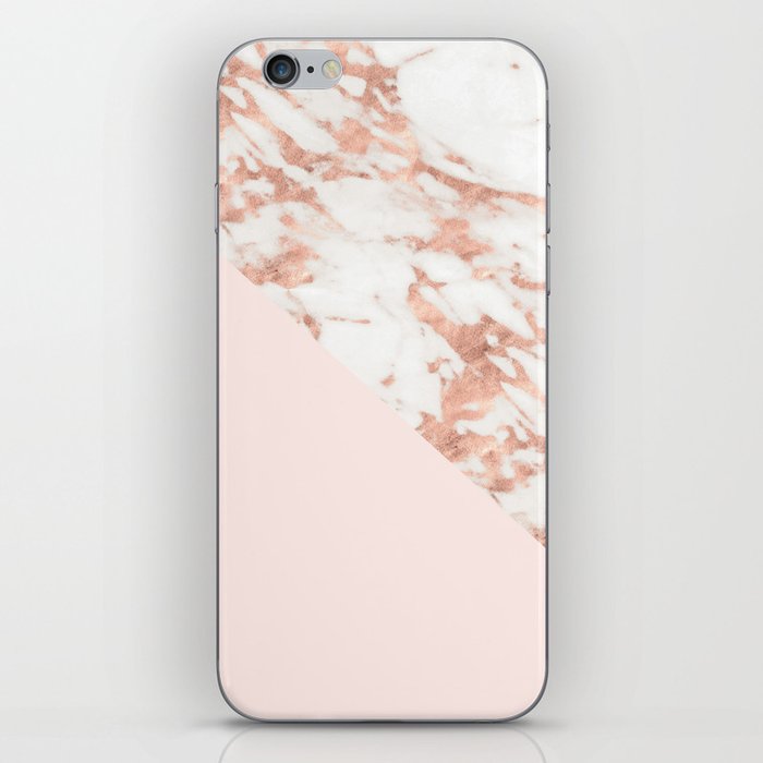 Rose Gold Blush Aesthetic Iphone Skin By Marbleco Society6 Rose Gold Blush Aesthetic Iphone Skin By Marbleco Society6