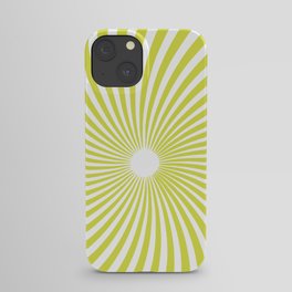Yellow Twirl Psychedelic 60ies  iPhone Case