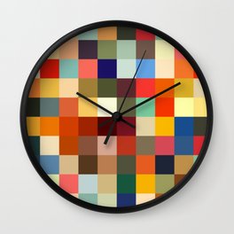 Kaukas - Colorful Decorative Abstract Art Pattern Wall Clock