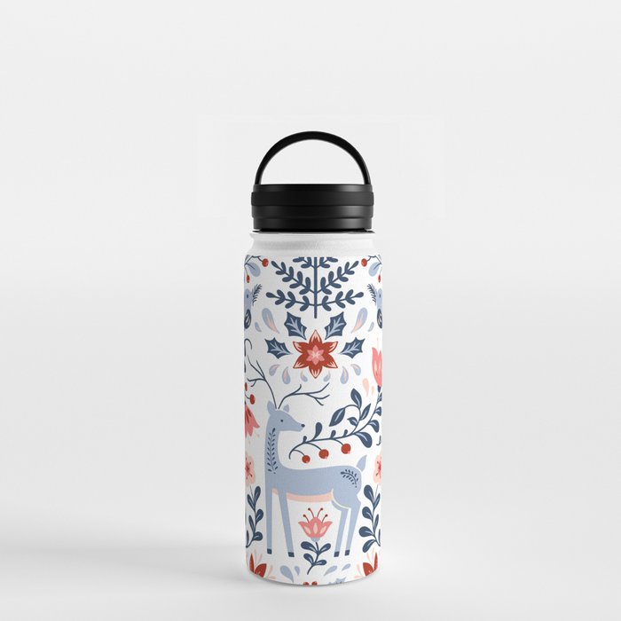 Folk Art Christmas Water Bottle