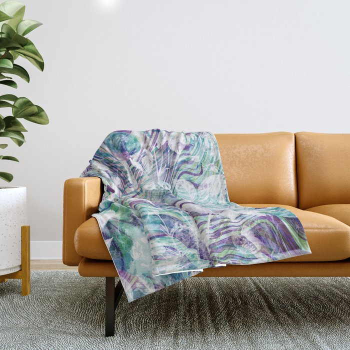 Leaf pattern Throw Blanket