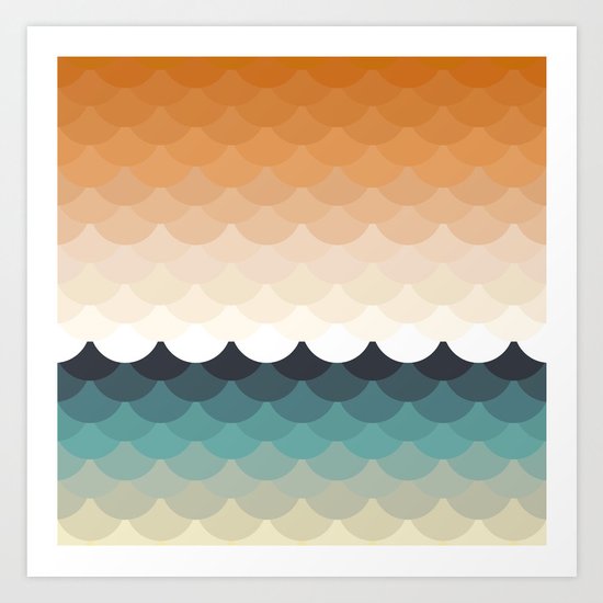 Waves Art Print