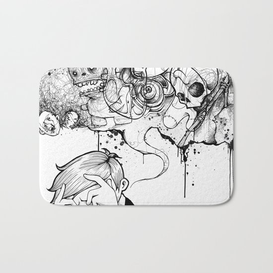 A Heavy Heart Bath Mat