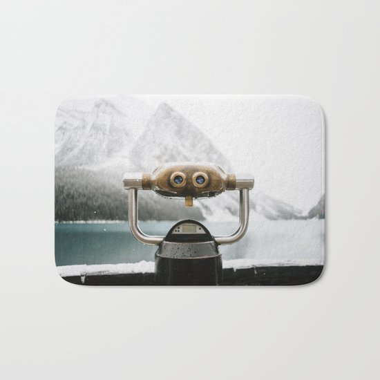 Lake Louise #landscape #society6 Bath Mat
