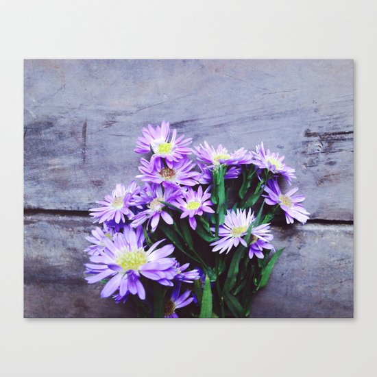 Pretty Blue Flowers Canvas Print