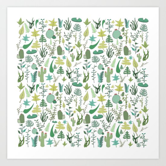 Natural Pattern collab. Art Print