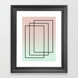 Rectangles Framed Art Print
