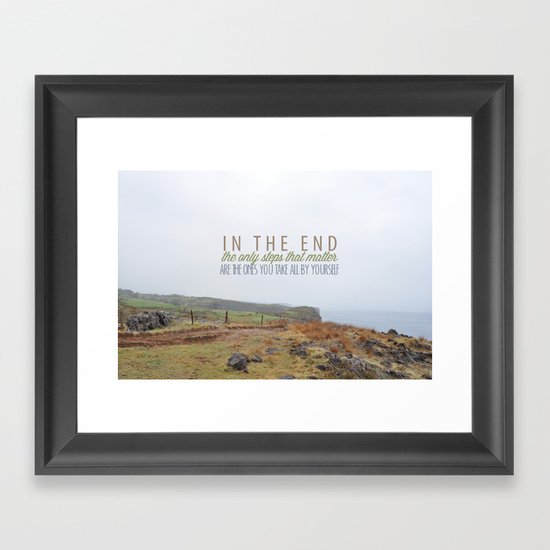 Can't Go Back Now Framed Art Print
