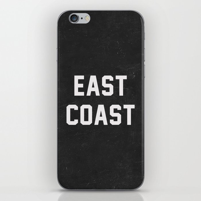 East Coast - black iPhone Skin