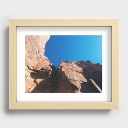 Above Emerald Pools Recessed Framed Print