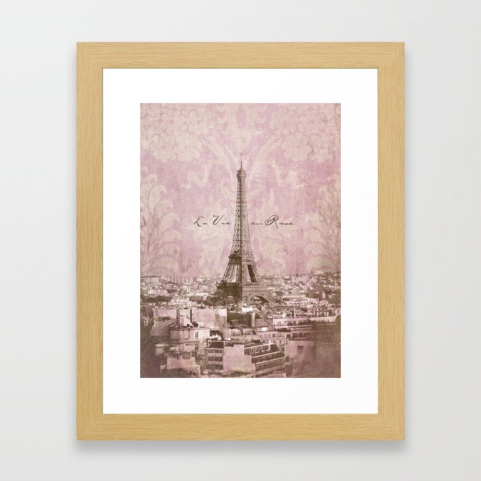 romantic Paris Framed Art Print