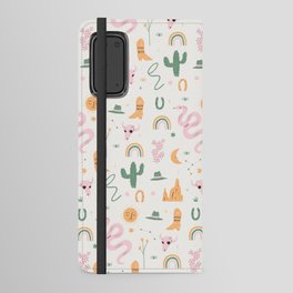 Wild West Pattern Android Wallet Case