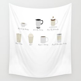 Weekly Dose of Coffee Wall Tapestry
