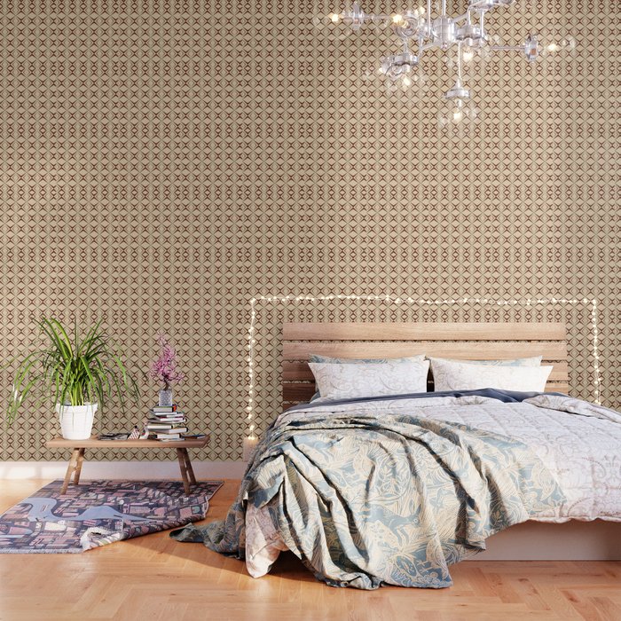 Retro 1960s geometric pattern design 3 Wallpaper