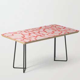Cracked Cow Print Coffee Table