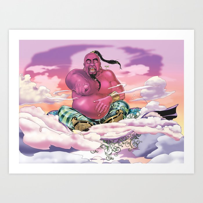 The Genie King Art Print