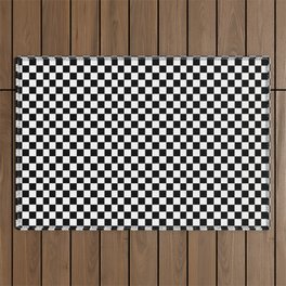 checkered Pattern Outdoor Rug