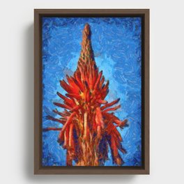 Flower from another world Framed Canvas