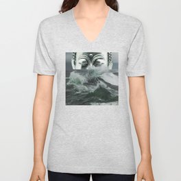 Buddha in the sea V Neck T Shirt