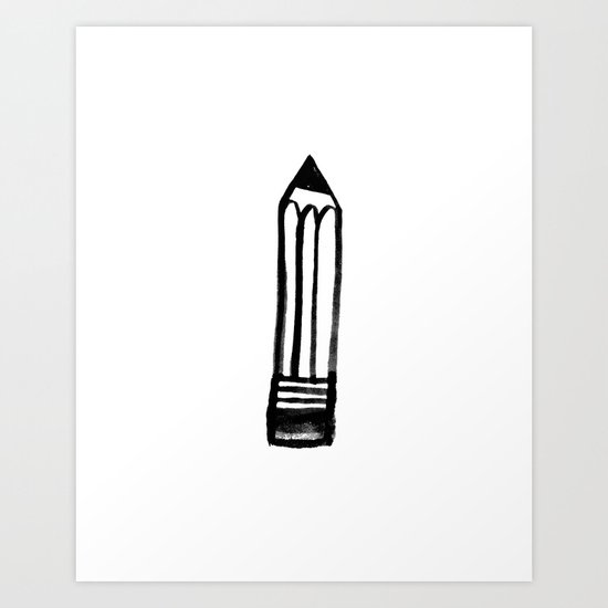 Pencil Art Print
