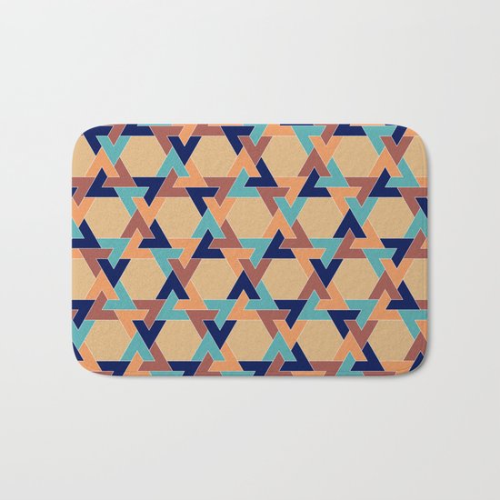 Geometric pattern 1977 Bath Mat