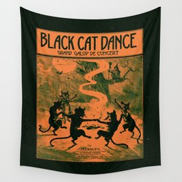 Black Cat Dance (1916) Wall Tapestry