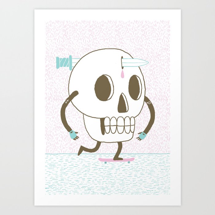 As I Skate through the Valley of Death Art Print