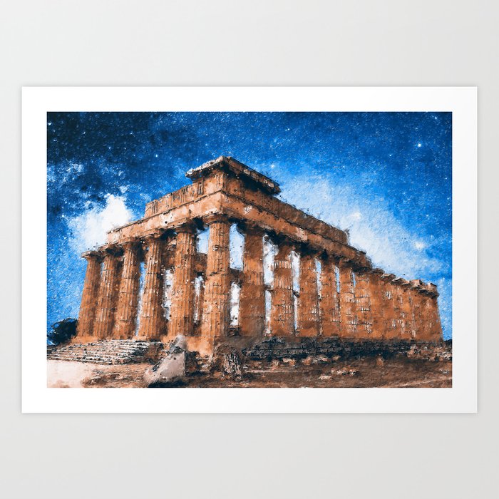 Sicily, Agrigento and the Valley of the Temples Art Print