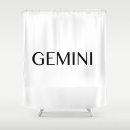 Gemini {Astrology Zodiac Sign} Shower Curtain