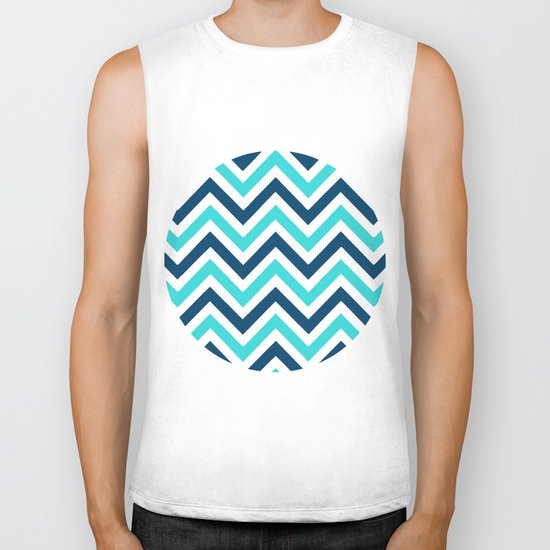 The Chevron has the Blues Biker Tank