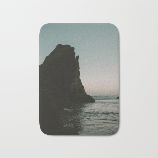 Oregon Coast Dark Ocean Bath Mat