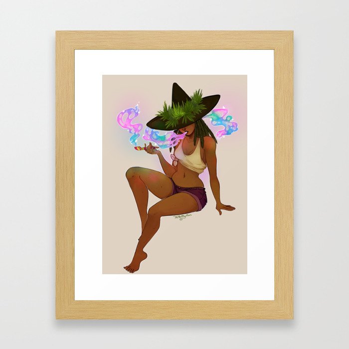 Weed Witch Framed Art Print