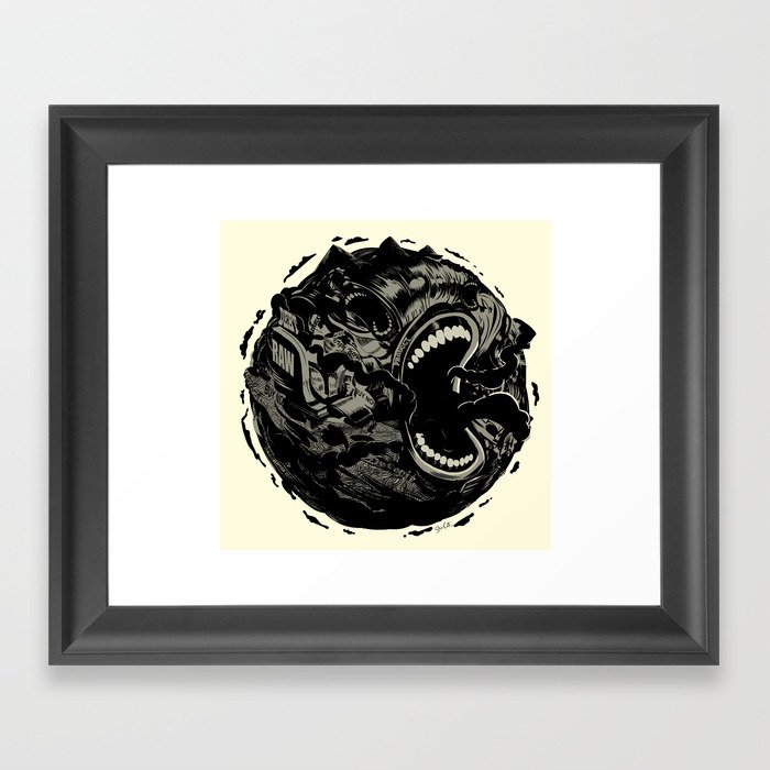 Planet Scream Framed Art Print