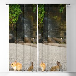 Rabbits Travelling Blackout Curtain
