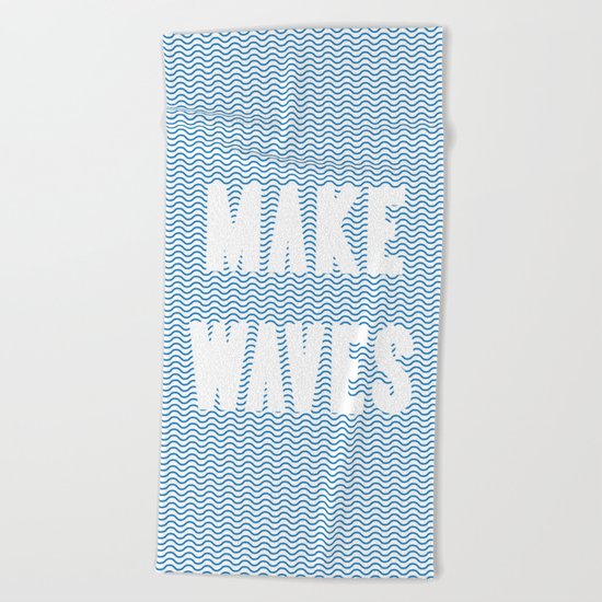 Make Waves Beach Towel