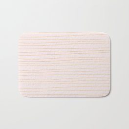 Gold and pastel pink Bath Mat | Party, Line, Lines, Chic, Pastel, Thin, Pattern, Scratchy, Holidays, Gold 
