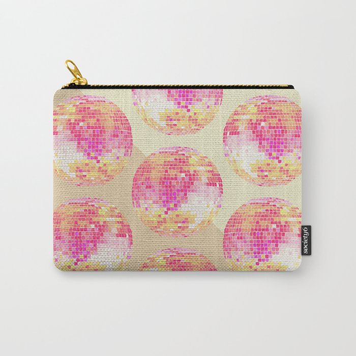 Disco Ball – Pink Ombré Carry-All Pouch
